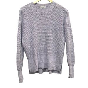 Everlane waffle knit cashmere crew neck sweater